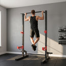 Heavy Duty Power Rack Home Gym, Squat Bench Rack with Adjustable J-Hooks, Holds1100LB