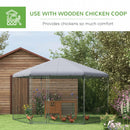 Hexagonal Small Animal Pen Chicken Coop with Cover - 13' x 11.4' - Seasonal Overstock