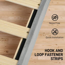 Hira Diamond Crystal Tufted Full Size Storage Platform Bed - Light Grey