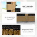 Gazebos, Irontree Grove 10' x 13' Hard Top Gazebo with Metal Roof Aluminum Steel Frame - Brown - Seasonal Overstock