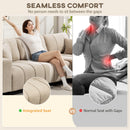 Isaiah Modern 3-Seat L-Shape Sectional with Reversible Lounge Chair and Pillows - Beige