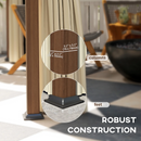 Gazebos, Kaneki 10' x 10' Galvanized Steel Roof Gazebo with Steel Frame, Curtains and Mesh Panels - Seasonal Overstock