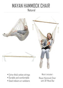 Mayan Hammock Chair with Universal Chair Stand
