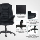 Maverick2 Luxury Executive Chair with Vibration Massage and Reclining - Black Fabric