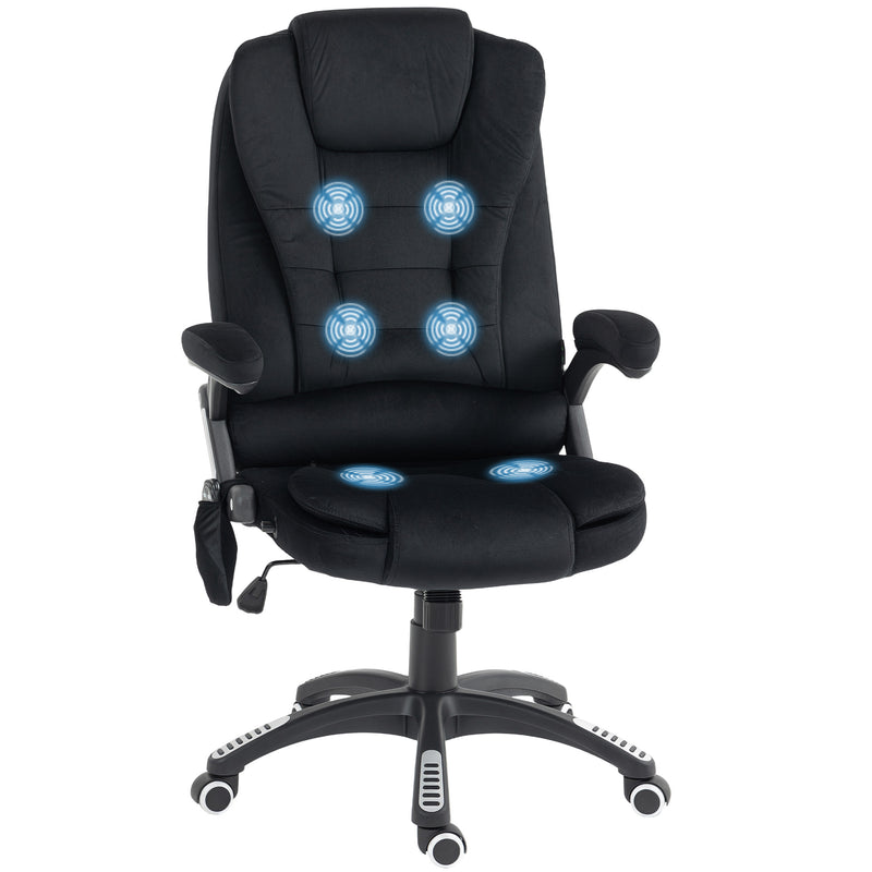 Maverick2 Luxury Executive Chair with Vibration Massage and Reclining - Black Fabric