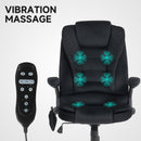 Maverick2 Luxury Executive Chair with Vibration Massage and Reclining - Black Fabric