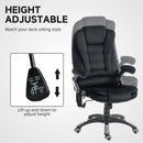 Maverick2 Luxury Executive Chair with Vibration Massage and Reclining - Black Fabric