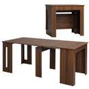 Modu-flex Expandable Dining Table Seats 6 and Converts to Desk - Light Brown