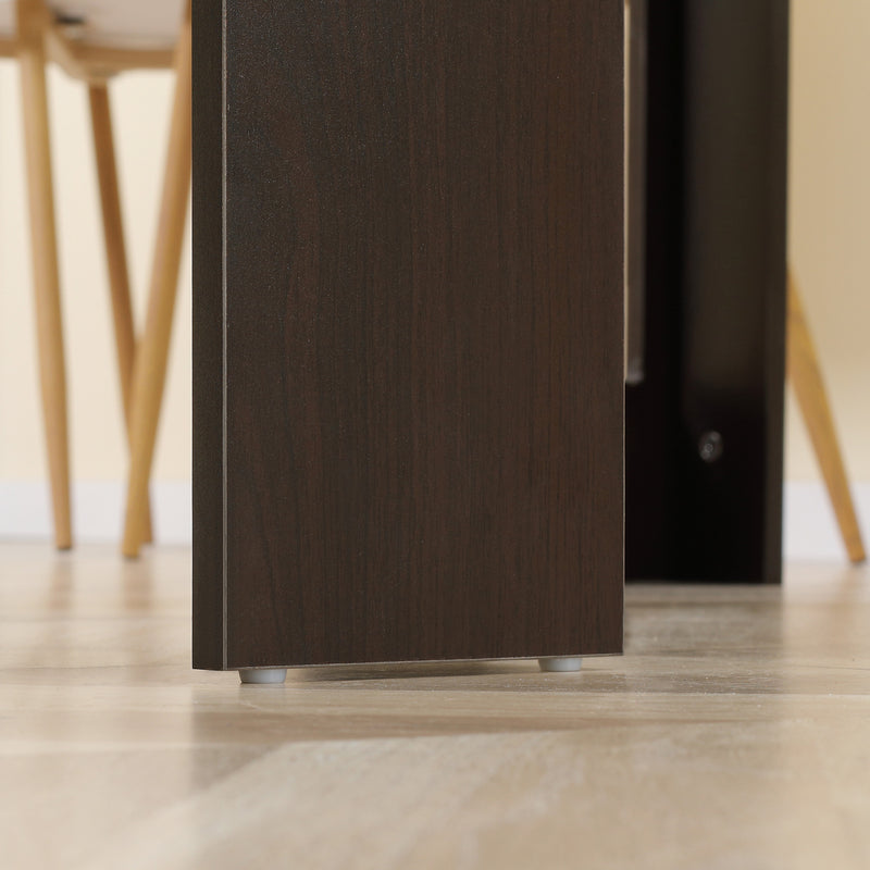 Modu-flex Expandable Dining Table Seats 6 and Converts to Desk - Dark Brown