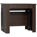 Modu-flex Expandable Dining Table Seats 6 and Converts to Desk - Dark Brown