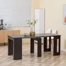 Modu-flex Expandable Dining Table Seats 6 and Converts to Desk - Dark Brown