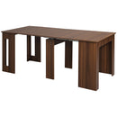 Modu-flex Expandable Dining Table Seats 6 and Converts to Desk - Light Brown