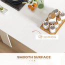 Modu-flex Expandable Dining Table Seats 6 and Converts to Desk - White