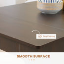 Modu-flex Expandable Dining Table Seats 6 and Converts to Desk - Dark Brown