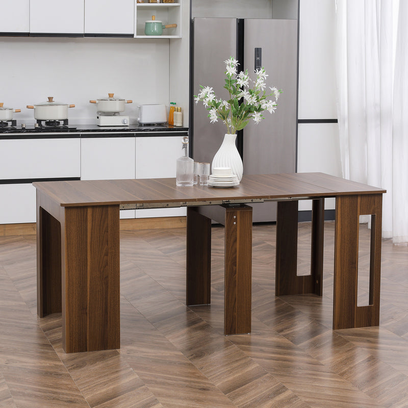 Modu-flex Expandable Dining Table Seats 6 and Converts to Desk - Light Brown