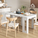 Modu-flex Expandable Dining Table Seats 6 and Converts to Desk - White