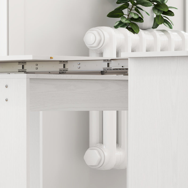 Modu-flex Expandable Dining Table Seats 6 and Converts to Desk - White