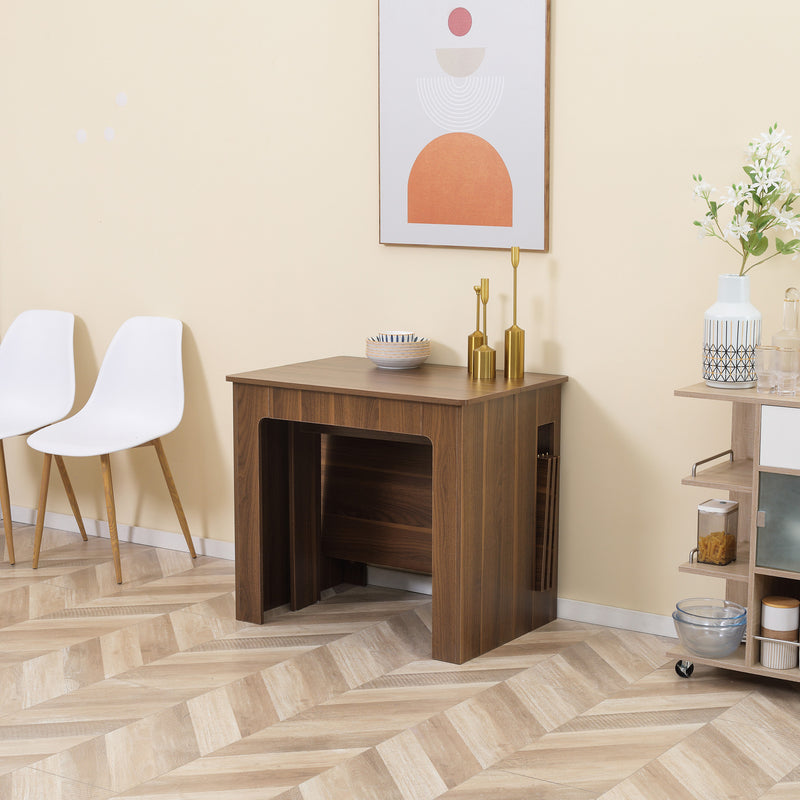 Modu-flex Expandable Dining Table Seats 6 and Converts to Desk - Light Brown