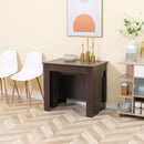 Modu-flex Expandable Dining Table Seats 6 and Converts to Desk - Dark Brown