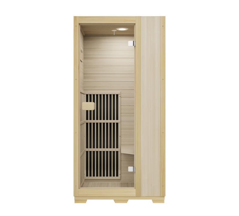 Blisspod | Vienna | Far Infrared Sauna | Canadian Hemlock Very Low EMF | 72.8"H x 35.4"W x 25.6"D | 1 Person