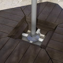 Umbrella Base Weights, Offset Patio Umbrella Base Weights 132 lbs Capacity Water, 176 lbs Capacity - Brown Sand - Brown - Seasonal Overstock