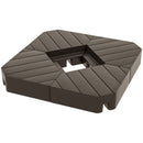 Umbrella Base Weights, Offset Patio Umbrella Base Weights 132 lbs Capacity Water, 176 lbs Capacity - Brown Sand - Brown - Seasonal Overstock