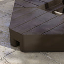 Umbrella Base Weights, Offset Patio Umbrella Base Weights 132 lbs Capacity Water, 176 lbs Capacity - Brown Sand - Brown - Seasonal Overstock