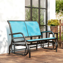 Osumi Bay 2 Seater Patio Swing Bench with Gliding Action, Light Blue