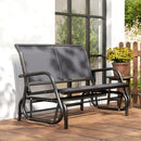 Osumi Bay 2 Seater Patio Swing Bench with Gliding Action, Grey