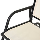 Osumi Bay 2 Seater Patio Swing Bench with Gliding Action, Beige