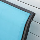 Osumi Bay 2 Seater Patio Swing Bench with Gliding Action, Light Blue