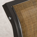 Osumi Bay 2 Seater Patio Swing Bench with Gliding Action, Brown