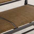 Osumi Bay 2 Seater Patio Swing Bench with Gliding Action, Brown
