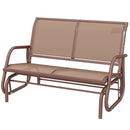 Osumi Bay 2 Seater Patio Swing Bench with Gliding Action, Coffee Brown