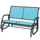 Osumi Bay 2 Seater Patio Swing Bench with Gliding Action, Light Blue
