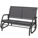 Osumi Bay 2 Seater Patio Swing Bench with Gliding Action, Grey