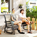 Osumi Bay 2 Seater Patio Swing Bench with Gliding Action, Beige