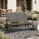 Osumi Bay 2 Seater Patio Swing Bench with Gliding Action, Grey