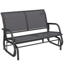 Osumi Bay 2 Seater Patio Swing Bench with Gliding Action, Grey