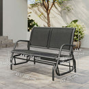 Osumi Bay 2 Seater Patio Swing Bench with Gliding Action, Charcoal