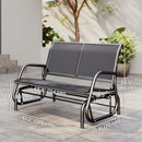 Osumi Bay 2 Seater Patio Swing Bench with Gliding Action, Grey