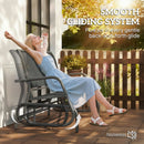 Osumi Bay 2 Seater Patio Swing Bench with Gliding Action, Charcoal