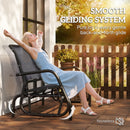 Osumi Bay 2 Seater Patio Swing Bench with Gliding Action, Grey