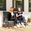 Osumi Bay 2 Seater Patio Swing Bench with Gliding Action, Charcoal