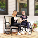 Osumi Bay 2 Seater Patio Swing Bench with Gliding Action, Beige