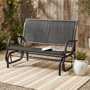Osumi Bay 2 Seater Patio Swing Bench with Gliding Action, Grey