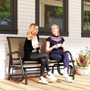 Osumi Bay 2 Seater Patio Swing Bench with Gliding Action, Brown