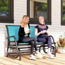 Osumi Bay 2 Seater Patio Swing Bench with Gliding Action, Light Blue