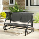 Osumi Bay 2 Seater Patio Swing Bench with Gliding Action, Charcoal