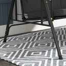 Para Vista 3 Seater Heavy Duty Patio Swing with Tilt Canopy and Side Table, Grey